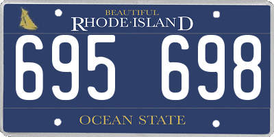 RI license plate 695698