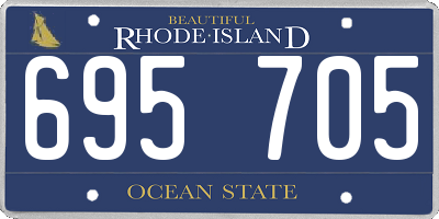 RI license plate 695705