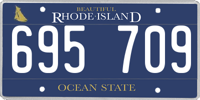RI license plate 695709