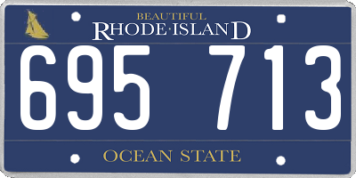 RI license plate 695713
