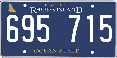 RI license plate 695715
