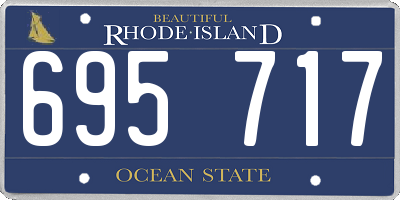RI license plate 695717