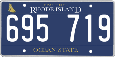 RI license plate 695719