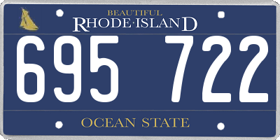 RI license plate 695722