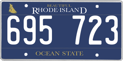 RI license plate 695723