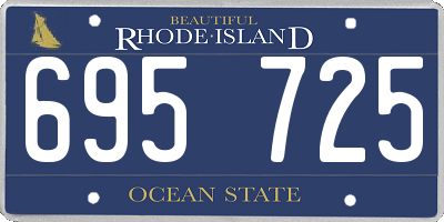 RI license plate 695725