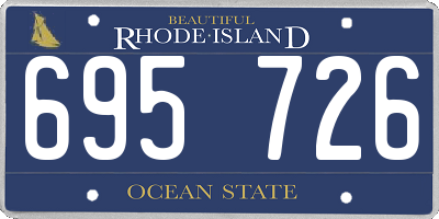 RI license plate 695726