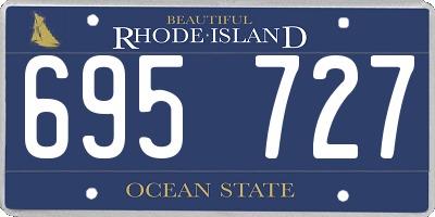 RI license plate 695727