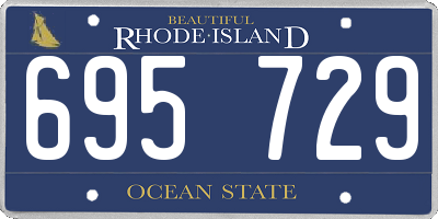 RI license plate 695729
