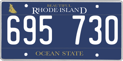 RI license plate 695730