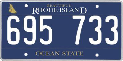 RI license plate 695733