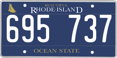 RI license plate 695737