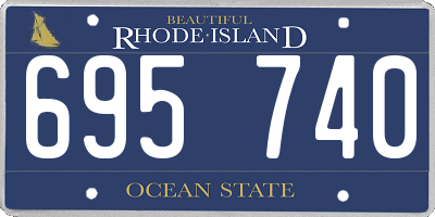 RI license plate 695740