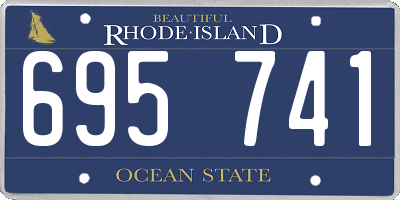 RI license plate 695741