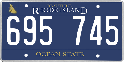 RI license plate 695745
