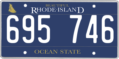 RI license plate 695746