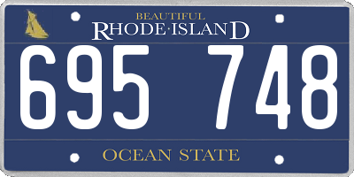 RI license plate 695748