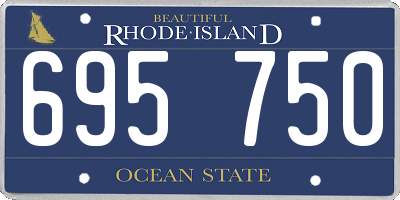 RI license plate 695750