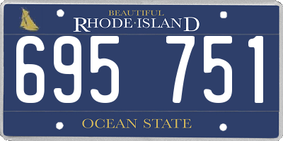 RI license plate 695751