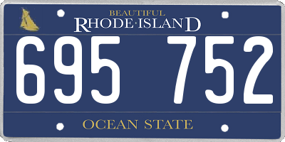 RI license plate 695752