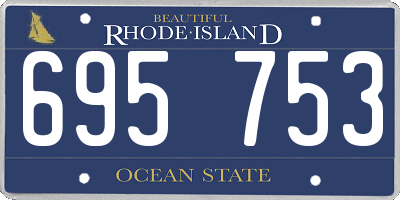 RI license plate 695753