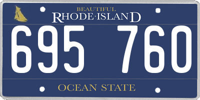 RI license plate 695760