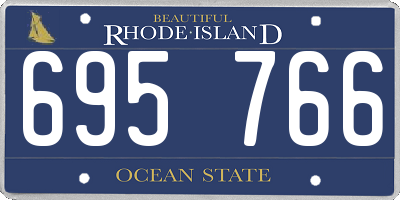 RI license plate 695766