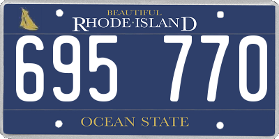 RI license plate 695770