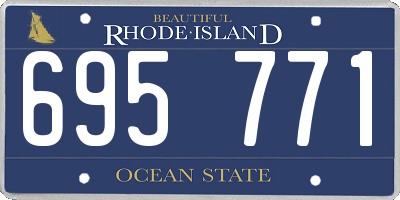 RI license plate 695771