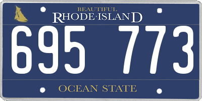 RI license plate 695773