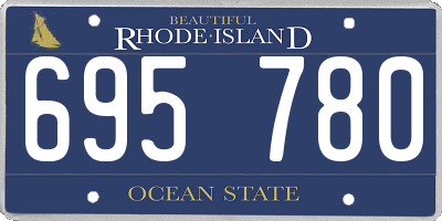 RI license plate 695780
