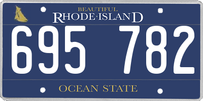 RI license plate 695782