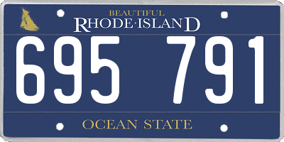 RI license plate 695791