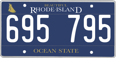RI license plate 695795