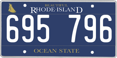 RI license plate 695796