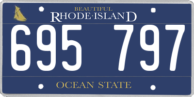 RI license plate 695797