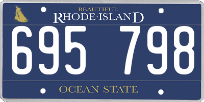 RI license plate 695798
