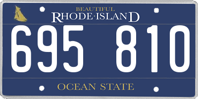 RI license plate 695810