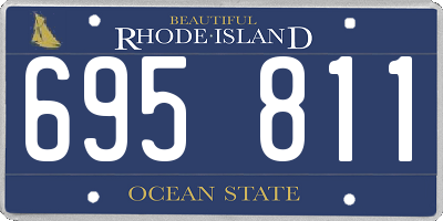 RI license plate 695811