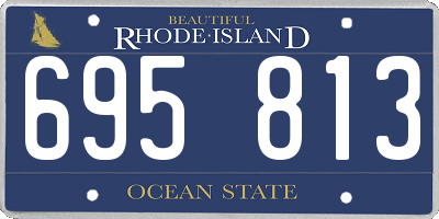 RI license plate 695813