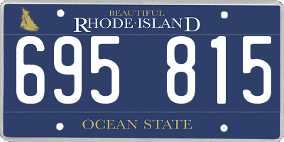 RI license plate 695815