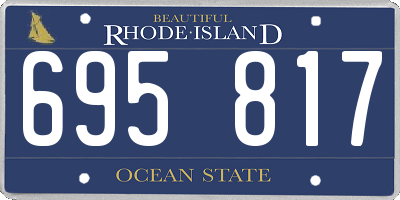 RI license plate 695817