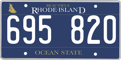 RI license plate 695820
