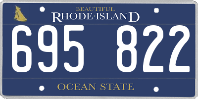 RI license plate 695822