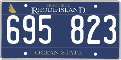 RI license plate 695823