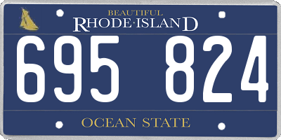 RI license plate 695824
