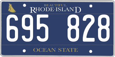 RI license plate 695828
