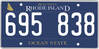 RI license plate 695838