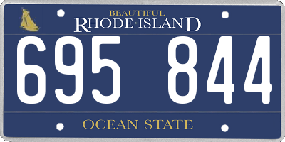 RI license plate 695844
