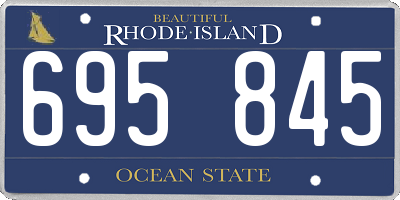 RI license plate 695845